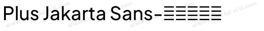 Plus Jakarta Sans字体转换